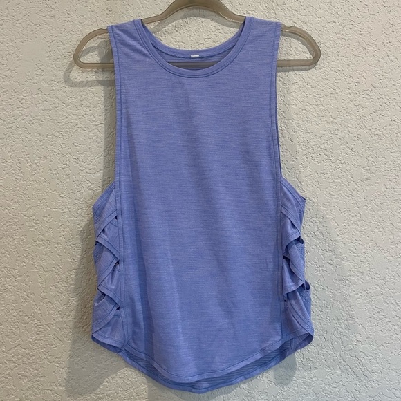 Lululemon Var-City Muscle Tank in Heathered Lilac Made With Seriously Light Luon - Picture 8 of 9